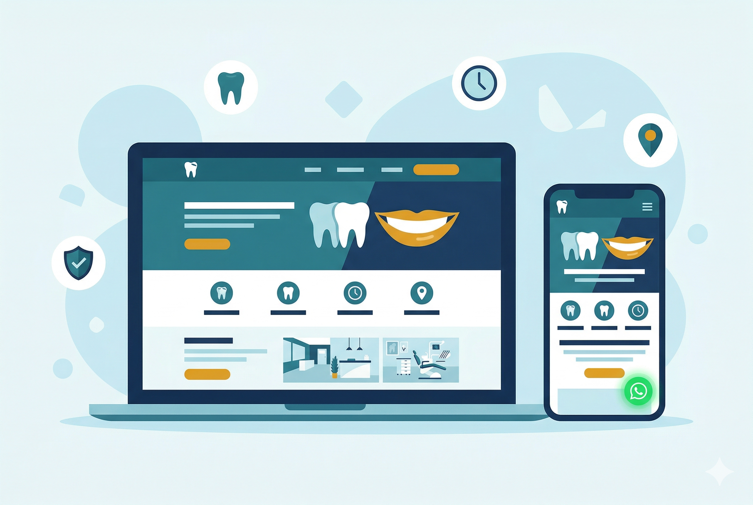 Site moderno de clínica